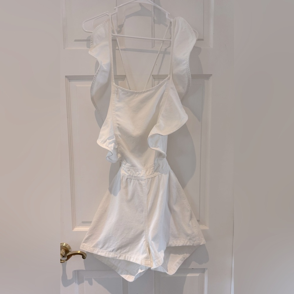 DO+BE White Ruffle Jumpsuit - Picture 5 of 16